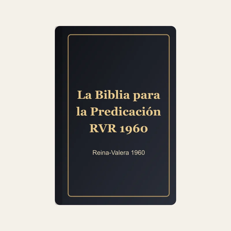 La Biblia para la Predicación RVR 1960 · Lujo negra con cierre