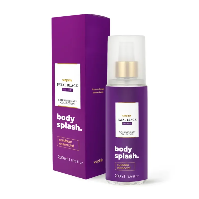 Body Splash Fatal Black For Her Desodorante Colônia 200 ml — We Pink