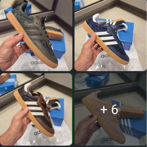 Zapatillas urbanas estilo Samba — foto publicada por el comercio en su canal de WhatsApp (06/10/2026)