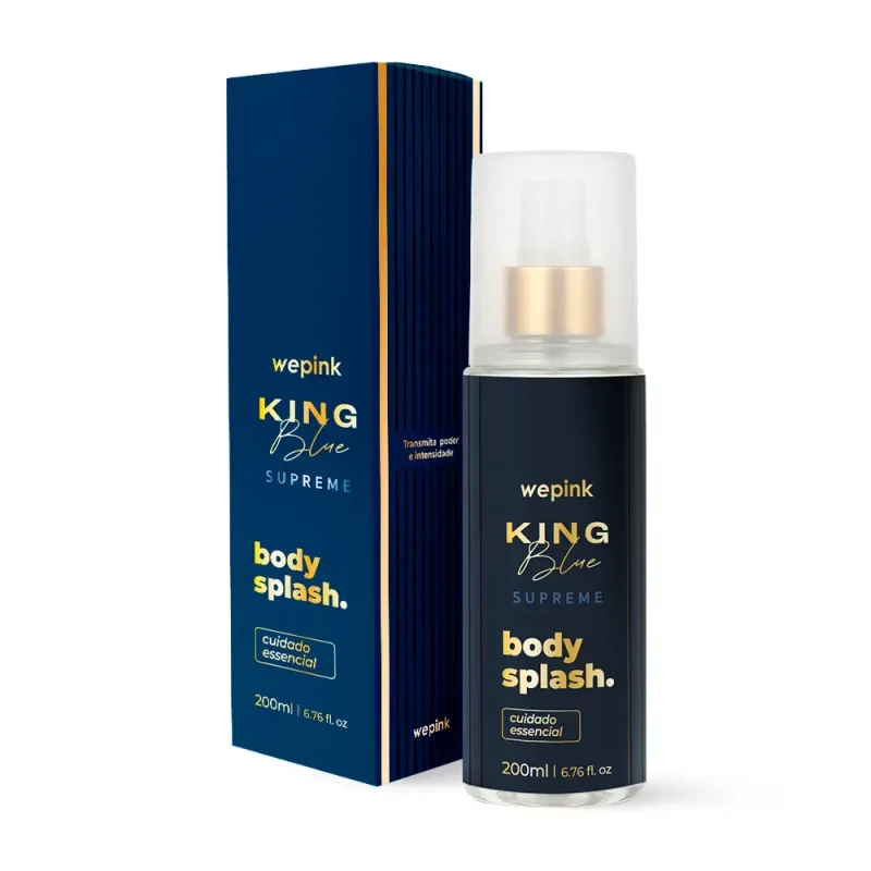 Body Splash King Blue Supreme Desodorante Colônia 200 ml — We Pink