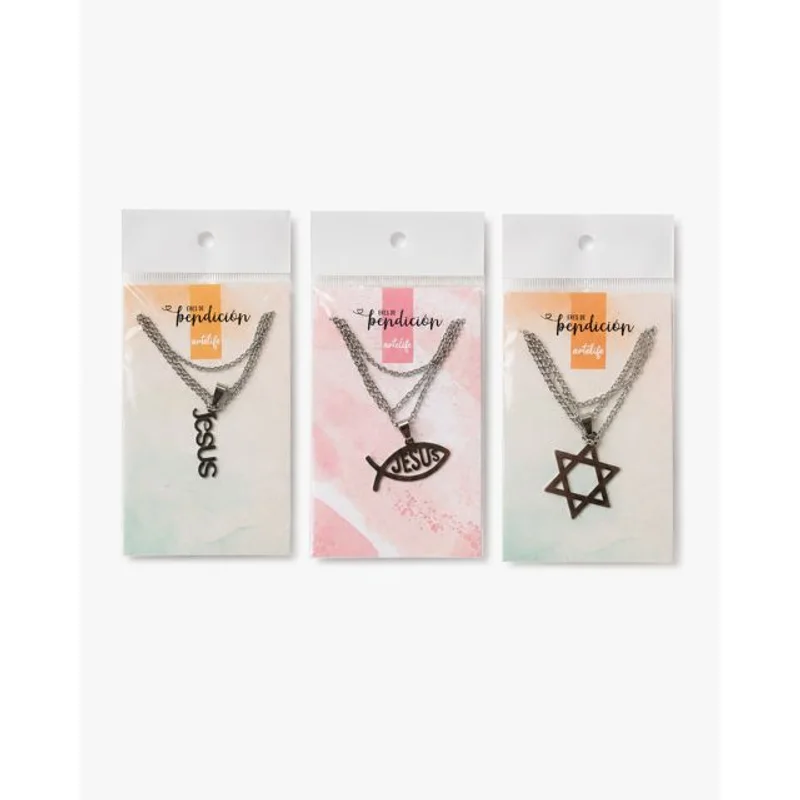 Collar con Dije de Acero 'Eres de Bendición' · Artelife