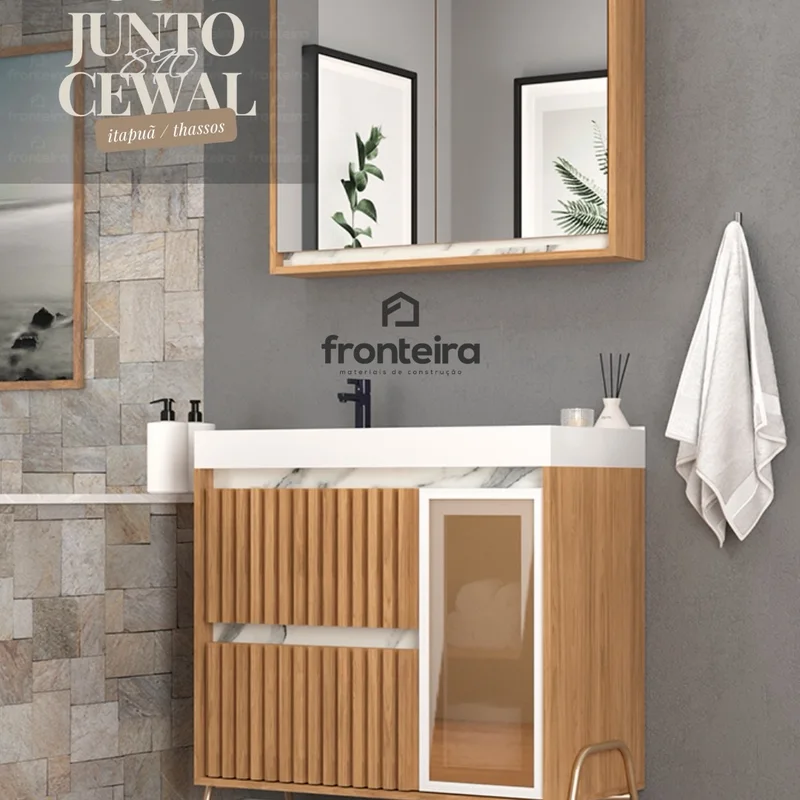 Conjunto de Banheiro Cewal Itapuã Thassos