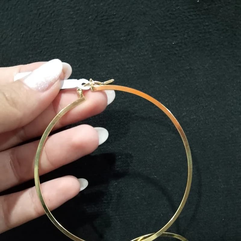 Argollas grandes doradas