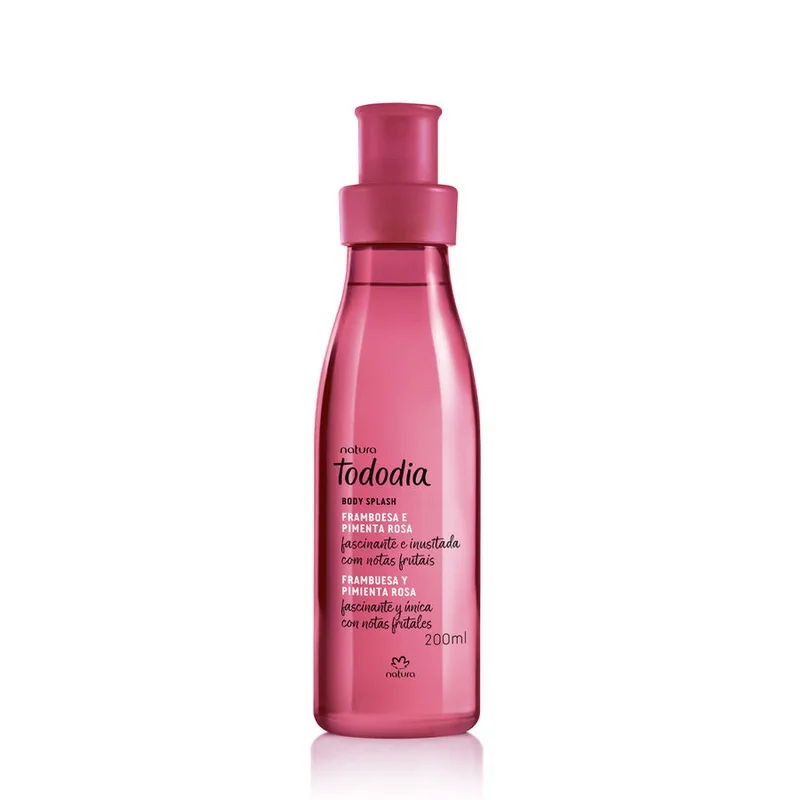 Body Splash Frambuesa y Pimienta Rosa Tododia 200 ml — Natura