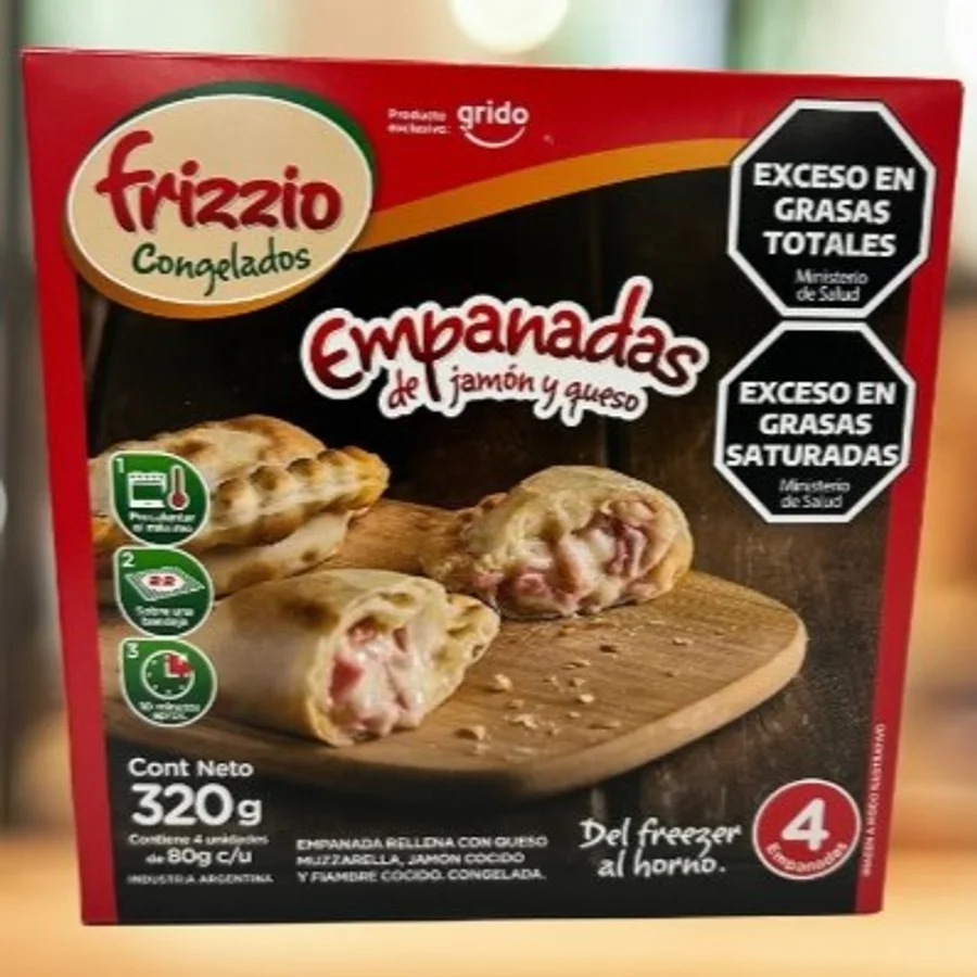 Empanada de jamón y queso (4 unidades)