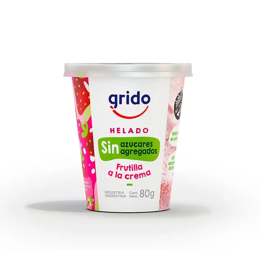 Helado Sin Azúcar de Frutilla a la crema (unidad)