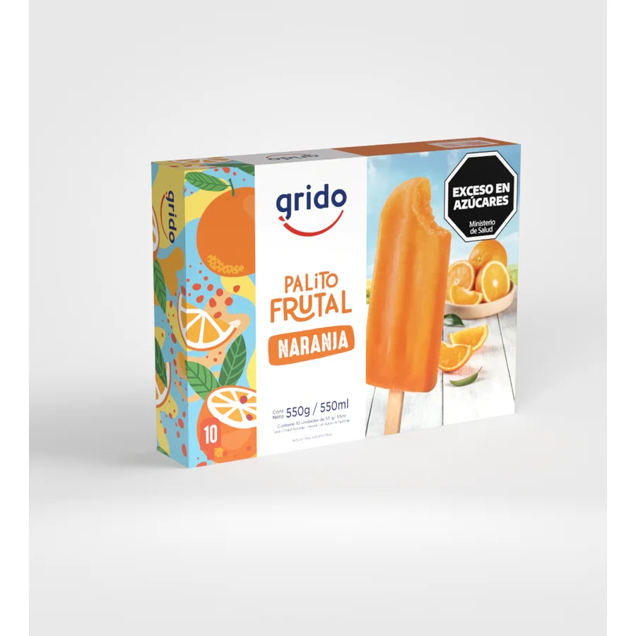 Palitos Frutales Naranja (10 unidades)