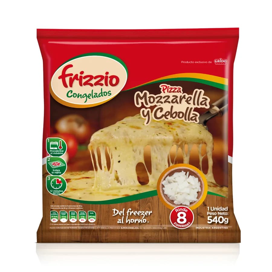 Pizza Frizzio Mozzarella y Cebolla