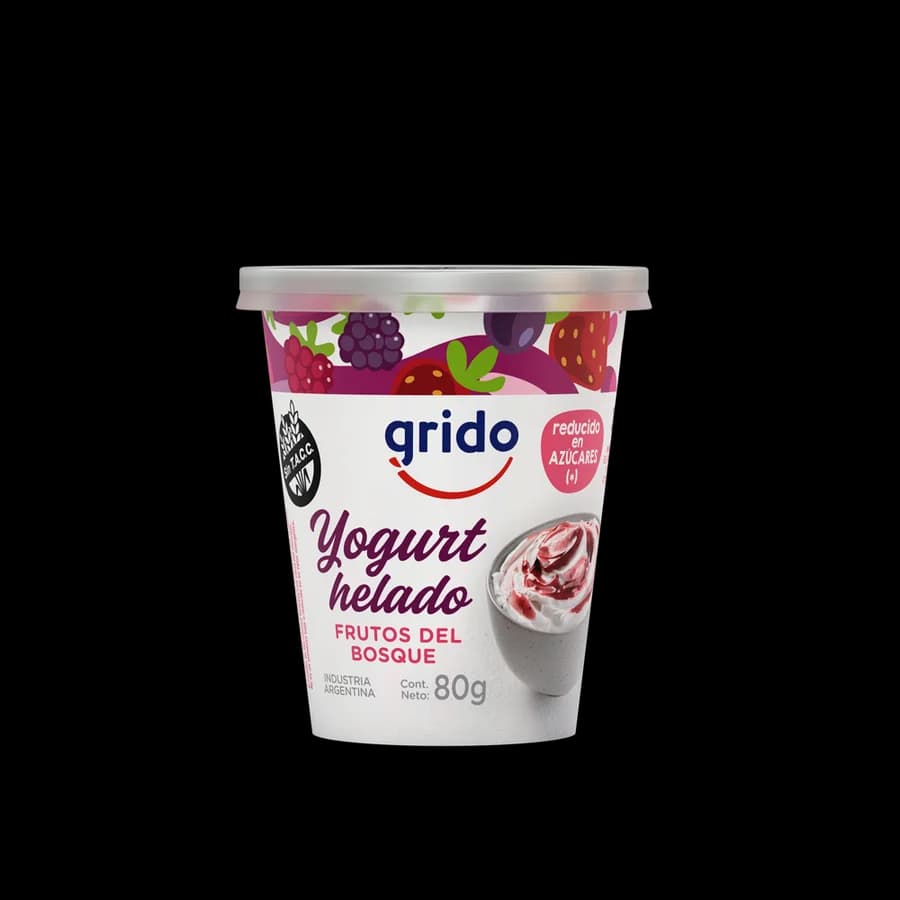 Yogurt helado frutos del bosque sin TACC (unidad)