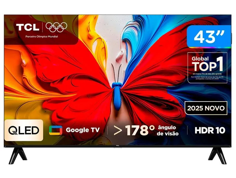 TV 43" TCL Full HD QLED 43S5K Google TV