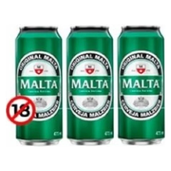 Cerveja Malta Malzbier lata 473 ml — folheto São José "Ofertas Dia de las Madres" 15-18/10/2026 (Instagram @supersaojoseoficial)