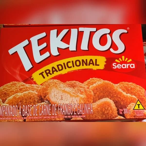 Empanado de frango Seara Tekitos tradicional 300 g — foto da loja nos stories de Instagram @supersaojoseoficial (28/10/2026)