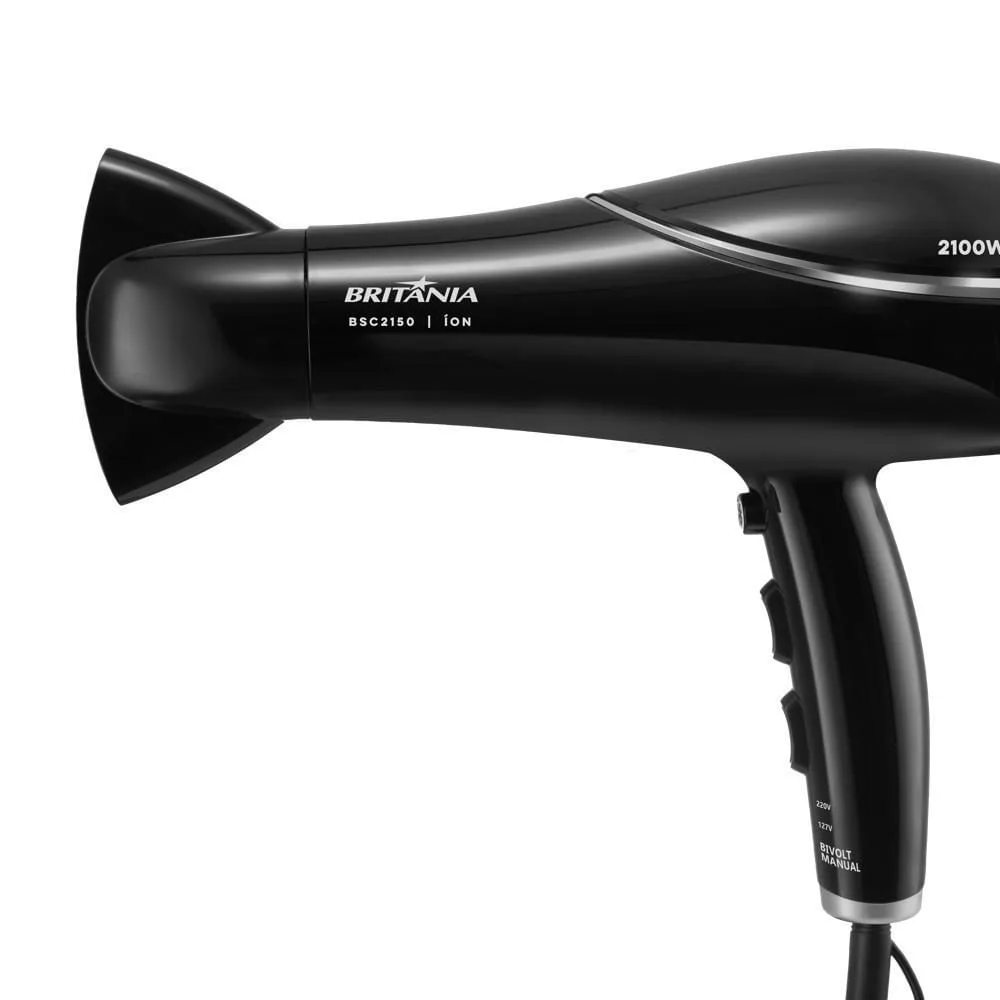 Secador Britânia Bivolt 2100W BSC2150 Íons Tourmaline Antifrizz