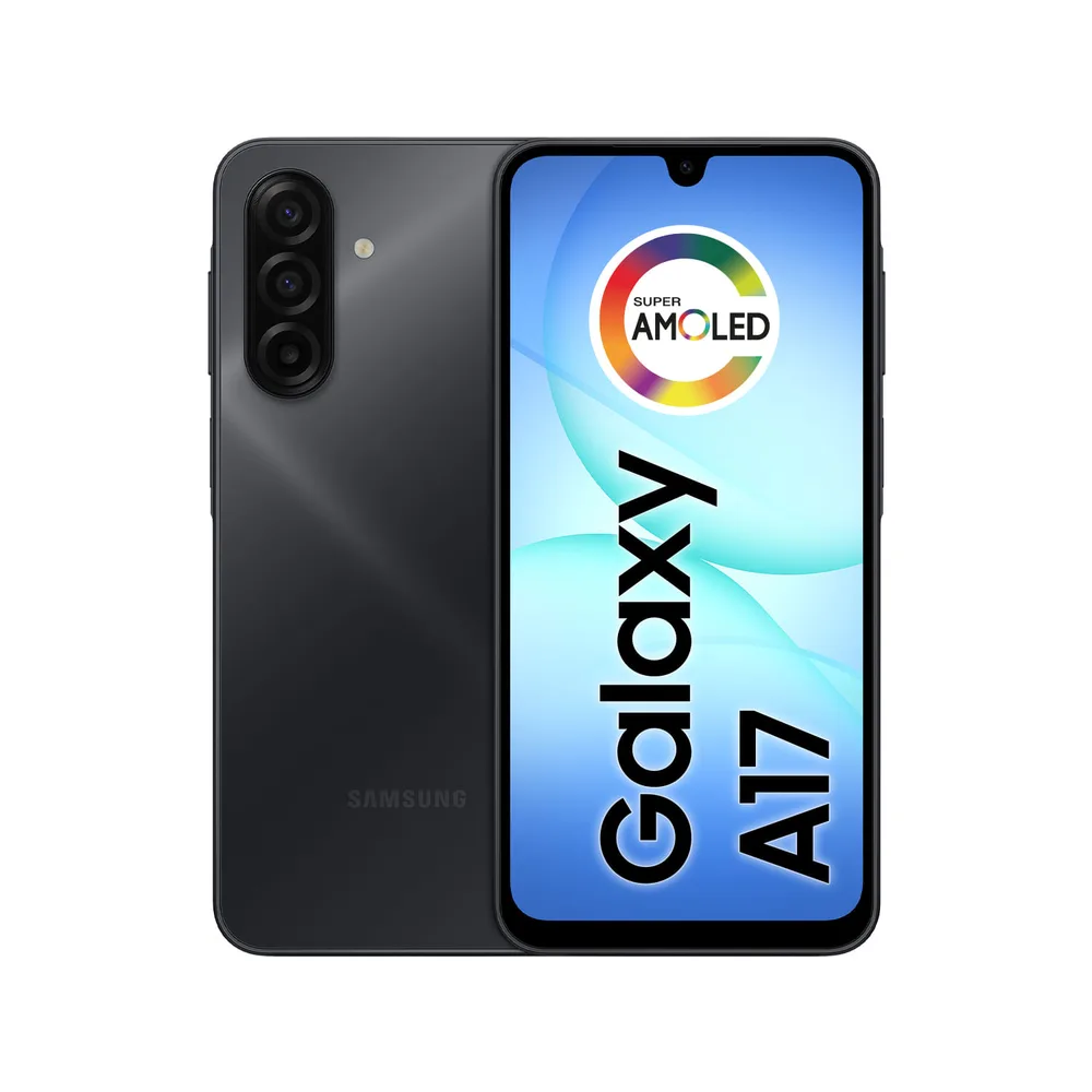 Samsung Galaxy A17 128GB 4GB RAM Preto Tela 6.7" Super AMOLED Câmera 50MP IA NFC IP54