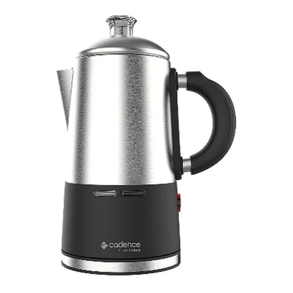 Cafeteira elétrica italiana inox Cadence 750 ml (última unidade) — historia de Instagram @lojasbenoit_barracao "Última peça" (24/10/2026), loja de Barracão