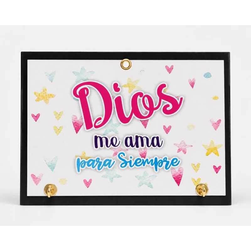 Cuadro portallaves 'Dios Me Ama para Siempre'