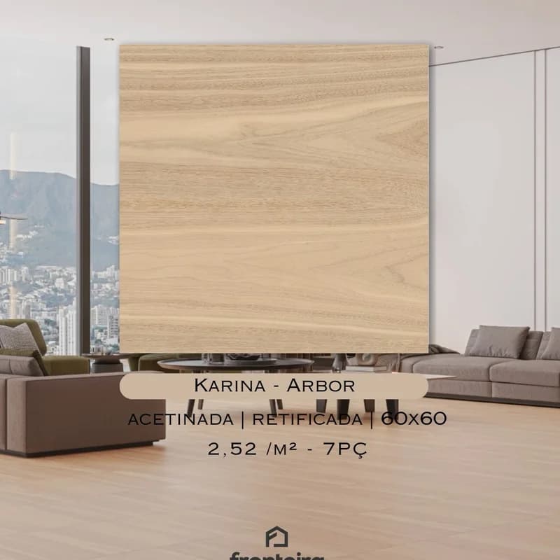 Porcelanato Karina Arbor Acetinado Retificado 60×60