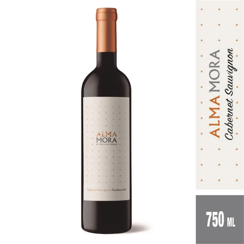 Vino Cabernet Sauvignon ALMA MORA Bot 750 cc