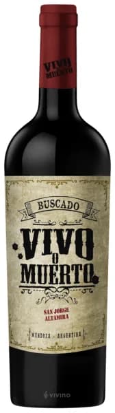 Vino Buscado Vivo o Muerto San Jorge Paraje Altamira 750 ml