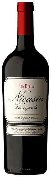 Vino Catena Zapata Nicasia Vineyards Red Blend Cabernet Franc 750 ml