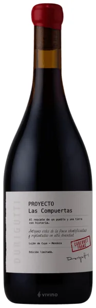 Vino Durigutti Proyecto Las Compuertas Cabernet Franc 750 ml
