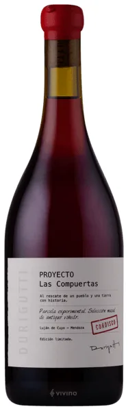 Vino Durigutti Proyecto Las Compuertas Cordisco 750 ml