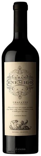 Vino Gran Enemigo Single Vineyard Chacayes Cabernet Franc 750 ml