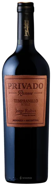 Vino Jorge Rubio Privado Reserva Tempranillo 750 ml