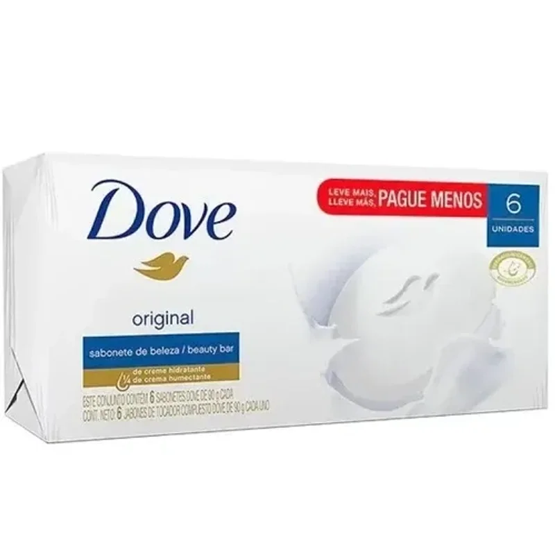Kit Sabonete em Barra Dove Original 6 × 90 g