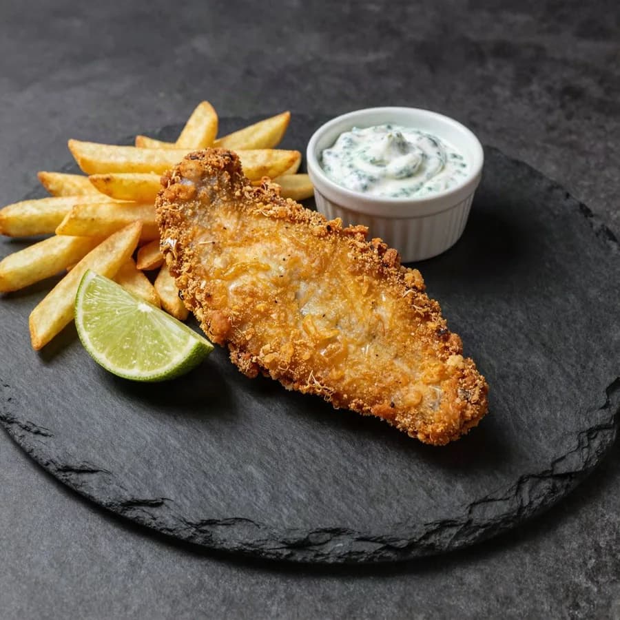 Tilápia com fritas
