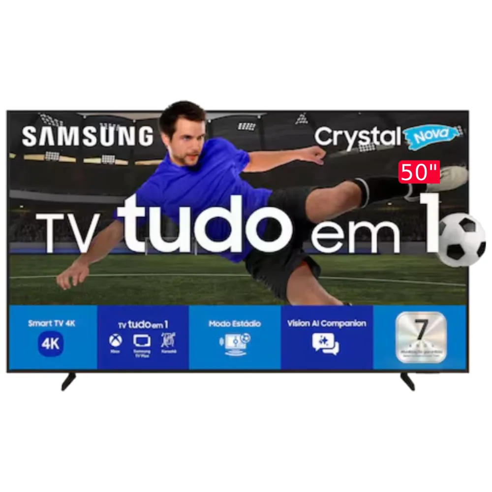 Smart TV 4K Samsung Crystal UHD 50" U8600F LED Wi-Fi Bluetooth Tizen