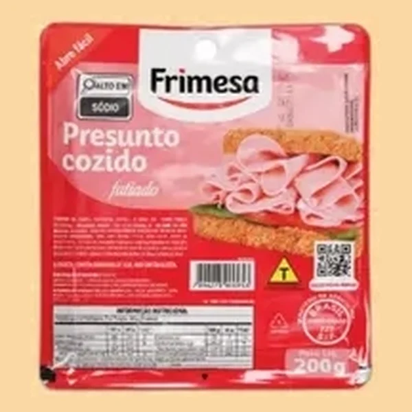 Presunto fatiado Frimesa 200 g — folheto "Ofertas da Padaria" (27/10/2026), Instagram @pokoprecodc (imagens meramente ilustrativas)