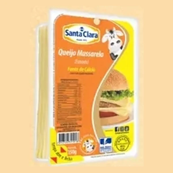 Queijo mussarela fatiado Santa Clara 150 g — folheto "Ofertas da Padaria" (27/10/2026), Instagram @pokoprecodc (imagens meramente ilustrativas)