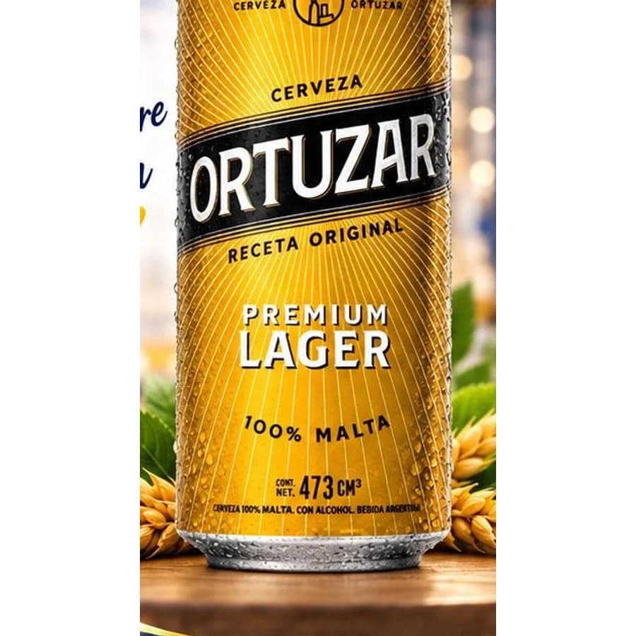 Cerveza Ortuzar Premium Lager x 473 cc