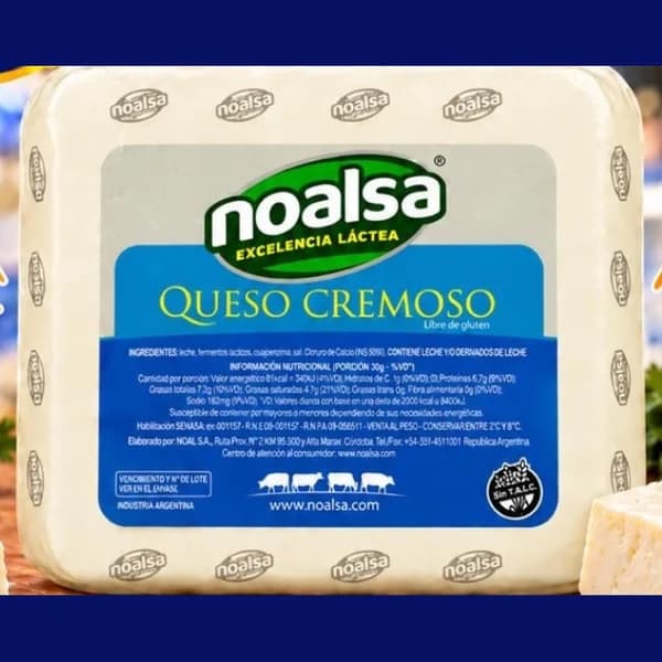 Queso cremoso Noalsa pieza entera (precio por kg) — publicación Instagram @ceferino.supermercados "Oferta de la semana", válida hasta el 18/10/2026 en todas las sucursales