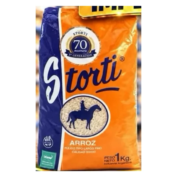 Arroz largo fino 00000 Storti 1 kg — publicación Instagram @ceferino.supermercados "Ofertas imperdibles", válidas hasta el 30/10/2026 o hasta agotar stock en todas las sucursales