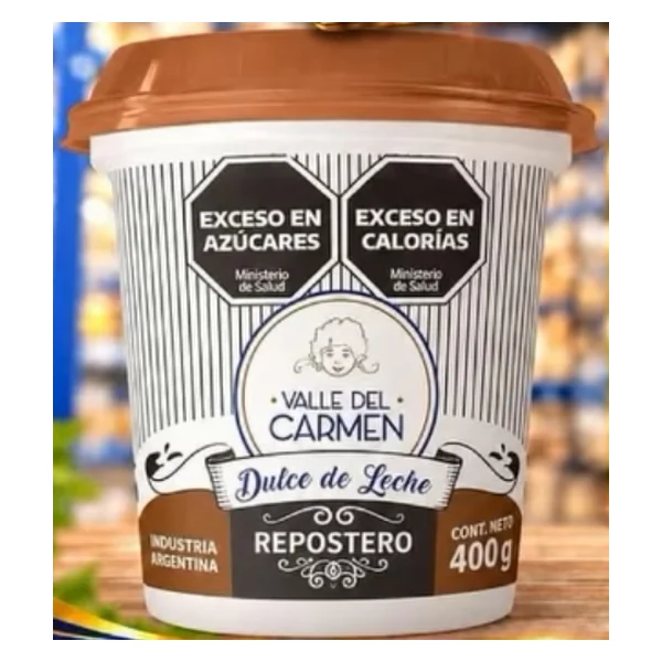 Dulce de leche repostero Valle del Carmen 400 g — publicación Instagram @ceferino.supermercados "Ofertas imperdibles", válidas hasta el 30/10/2026 o hasta agotar stock en todas las sucursales