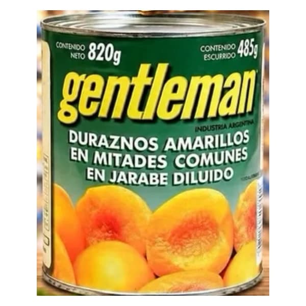 Duraznos en mitades Gentleman 820 g — publicación Instagram @ceferino.supermercados "Ofertas imperdibles", válidas hasta el 30/10/2026 o hasta agotar stock en todas las sucursales