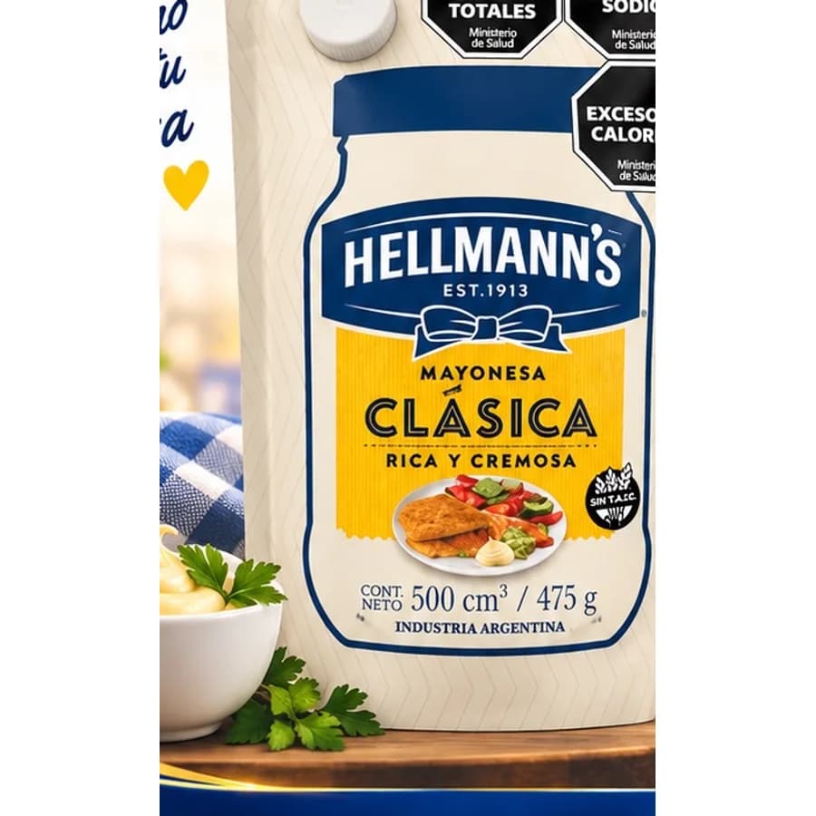 Mayonesa Hellmann's Clásica x 475 g