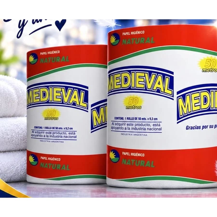 Papel Higiénico Medieval x 24 rollos