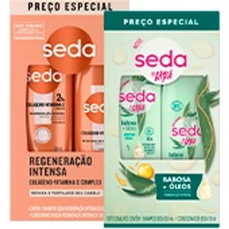 Kit Seda shampoo + condicionador 490 ml