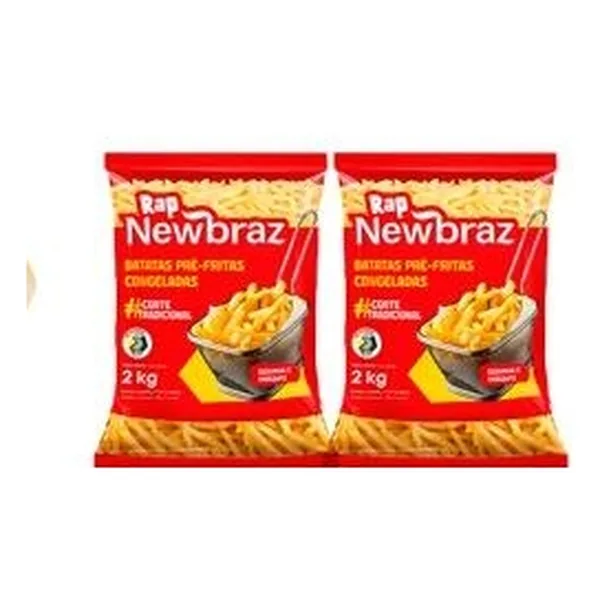 Batata palito pré-frita congelada RAP Newbras 2 kg — folheto Bonno "Findi Bonzão" 31/10–02/11/2026, loja de Dionísio Cerqueira (Instagram @bonnoatacarejo)