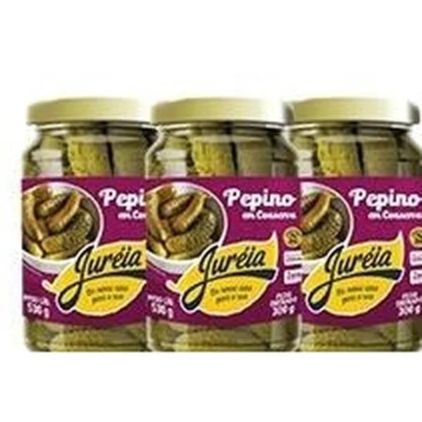 Pepino em conserva Juréia 300 g — folheto Bonno "Esquenta Final de Semana" Dionísio Cerqueira 15-16/10/2026 (Instagram @bonnoatacarejo)