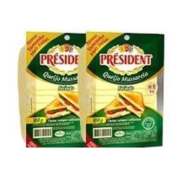 Queijo mussarela fatiado Président 300 g — folheto Bonno "Esquenta Final de Semana" Dionísio Cerqueira 15-16/10/2026 (Instagram @bonnoatacarejo)