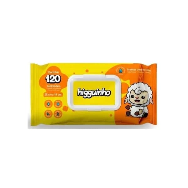 Toalha umedecida Higguinho 120 un — folleto "Alerta de Preço Baixo" 22–25/10/2026 (Instagram @bonnoatacarejo, válido en Dionísio Cerqueira)