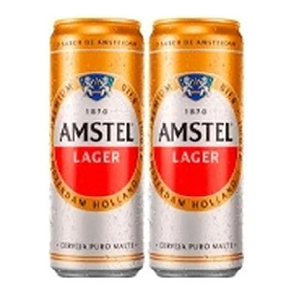 Cerveja Amstel lata 350 ml — folheto Bonno "Esquenta Final de Semana" Dionísio Cerqueira 22-23/10/2026 (Instagram @bonnoatacarejo)