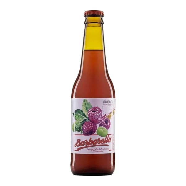 Cerveja Barbarella Framboesa 355 ml — foto de catálogo de www.bistek.com.br (https://www.bistek.com.br/cerveja-barbarella-355ml-framboesa-1900544/p); búsqueda encargada por el administrador, 24/10/2026