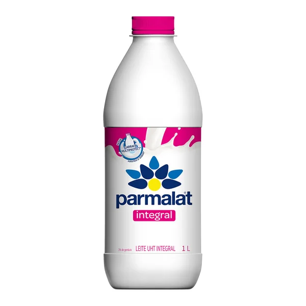Leite Parmalat integral 1 L — foto de catálogo de www.bistek.com.br (https://www.bistek.com.br/leite-uht-parmalat-1l-integral-pet-1840312/p); búsqueda encargada por el administrador, 24/10/2026