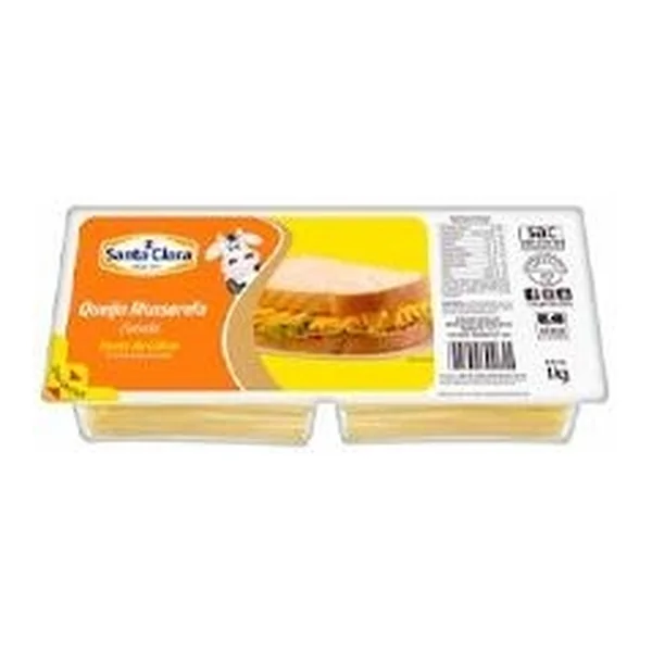 Queijo mussarela fatiado Santa Clara 1 kg — folheto Bonno "Começe bem a semana" 26-28/10/2026 Dionísio Cerqueira (Instagram @bonnoatacarejo)