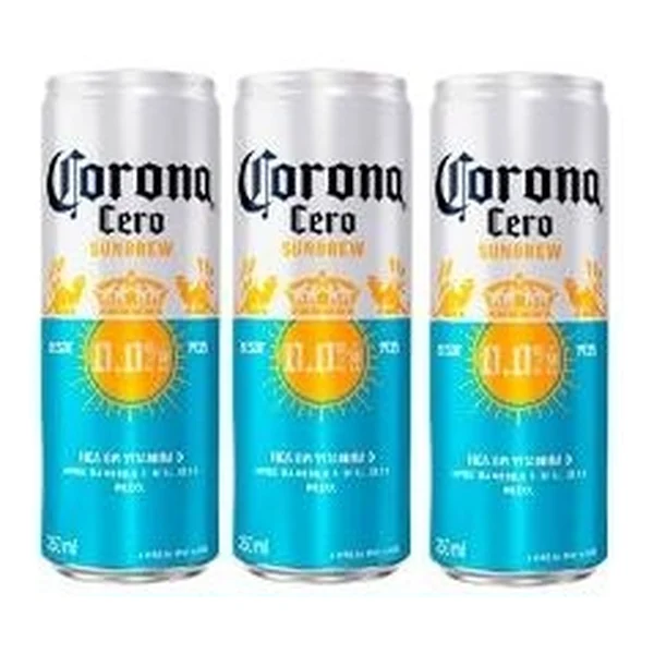 Cerveja Corona Cero (sem álcool) lata 350 ml — folheto "Fecha Mês de Aniversário" (27/10–02/11/2026), Instagram @bonnoatacarejo